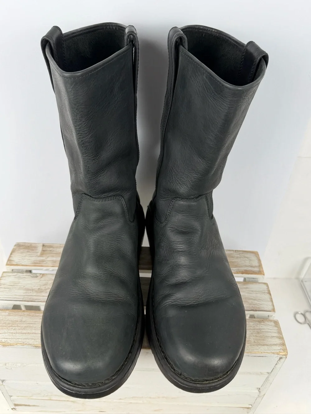 Chaco Credence tall leather boots men’s size 11.5 Vibram Nurl rubber outsole